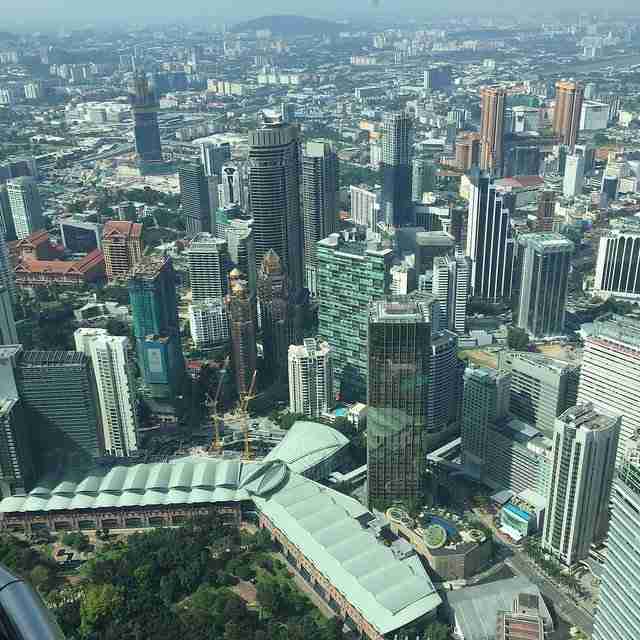 Observation Deck View from Petronas Twin Towers Deck View