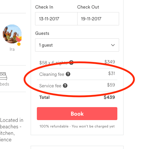 Airbnb Extra Charges