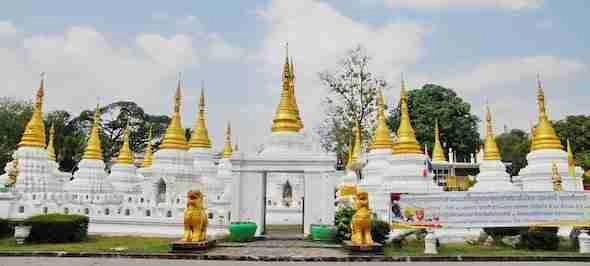 Wat Chedi Sao temple in Lampang Thailand