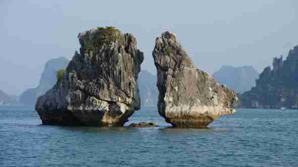 Hon Ga Choi island in Halong Bay Vietnam