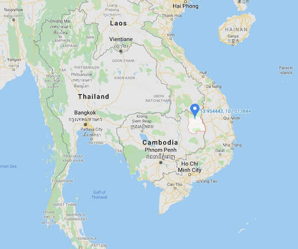 Ratanakiri Province On Map 