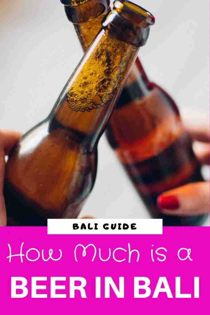 how much is a beer in bali