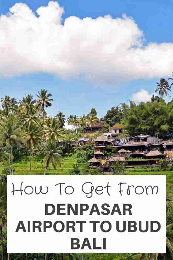 how to get from denpasar airport to ubud bali