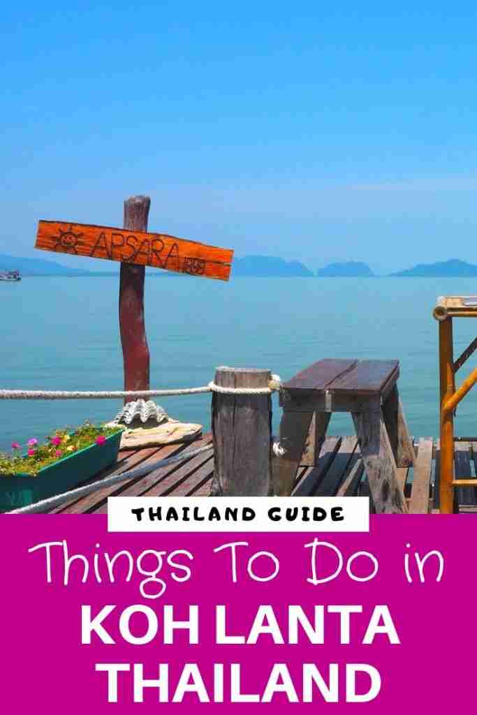 things to do in koh lanta thailand