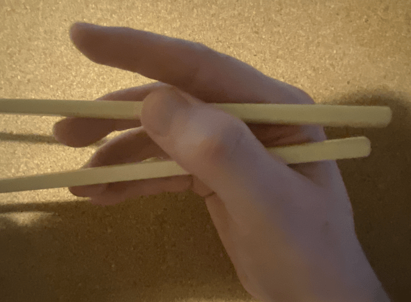 step 2 learn use chop stick
